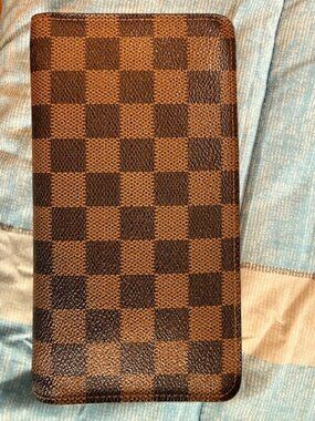 Louis Vuitton Damier Porte Monnaie Zippy Long Wallet /CA0054